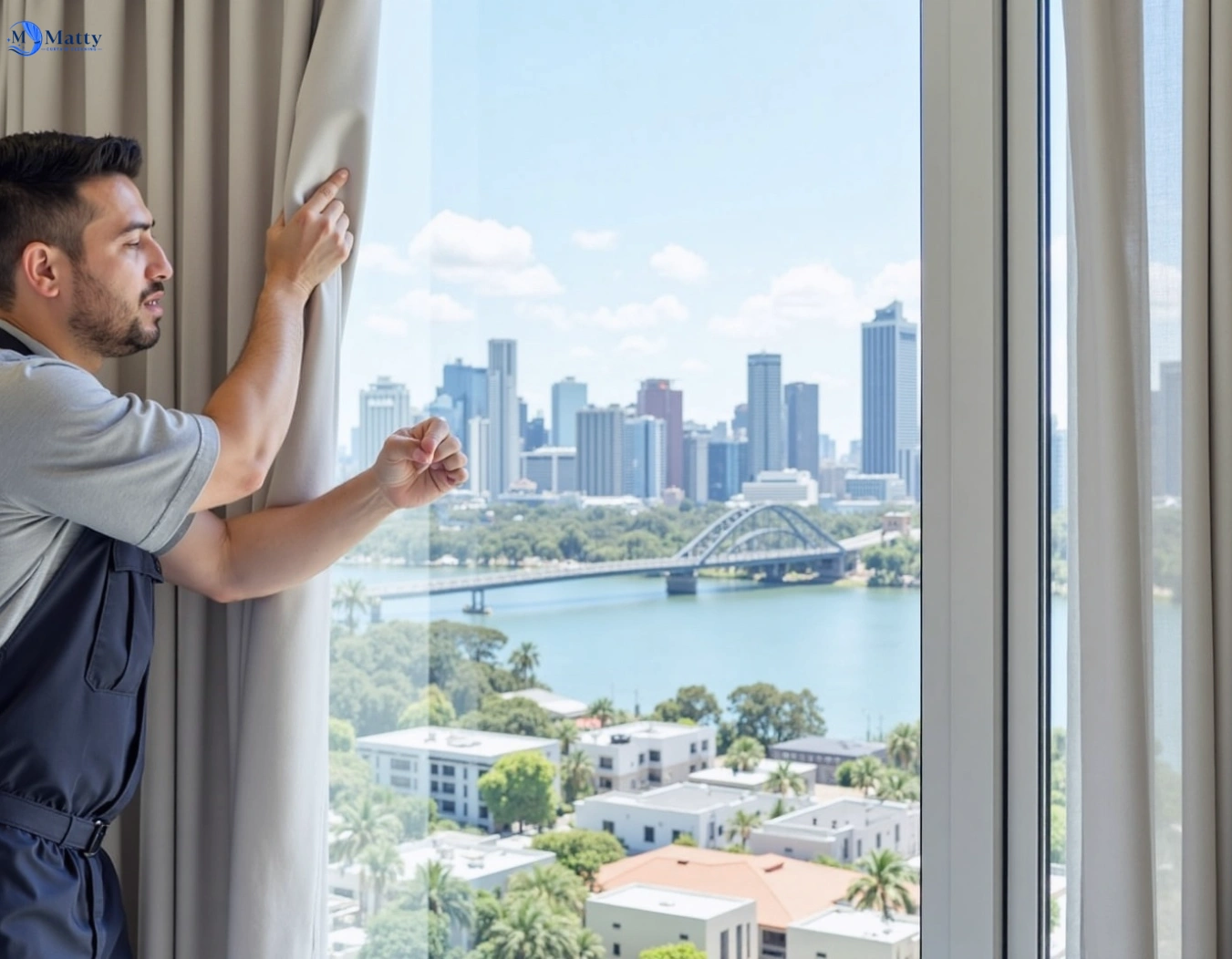 Professional curtain steam cleaning service belmore-nsw QLD by Matty Curtain Cleaning